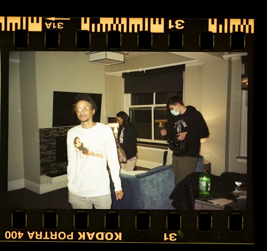 Video camera recording in a studio setting